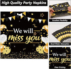 50 Guests We Will Miss You Plates and Napkins Party Supplies Farewell Party - Image 4