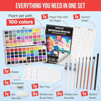 Premium Watercolor Paint Set Bundle - Image 2