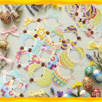 Gersoniel 72 Pcs Kid Easter Egg Face Decor, Easter Bulletin Board Cutout | - Image 4
