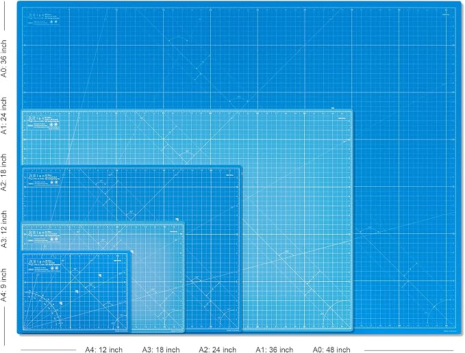 Elan Cutting Mat A1 Blue, Large Self Healing Cutting Mat 24 x 36 Inch, 5-Ply - Image 5