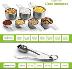 Spring Chef Stainless Steel Measuring Cups and Spoons Set of 14 w/Leveler | - Image 3