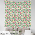Feelyou Flamingo Upholstery Fabric by The Yard, Tropical Hawaiian Floral - Image 3