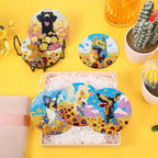 EWJRNSF 10 PCS Dog Diamond Art Coasters DIY Kit - Image 3