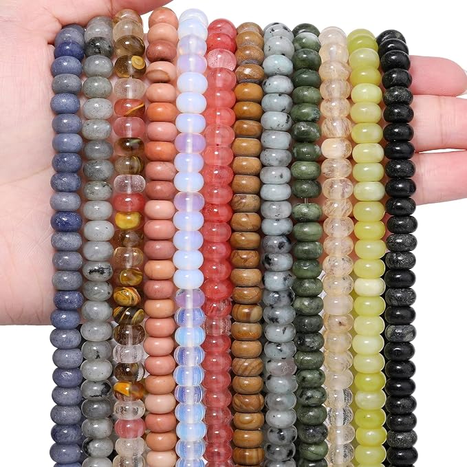 Songxi 5x8mm Natural Kambaba Jasper Stone Rondelle Beads, Gemstone - Image 9