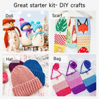 INSCRAFT Crochet Kit for Beginners Adults, 18 Large Acrylic Yarn Skeins 1800 - Image 5