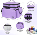 LEFOR·Z Sewing Supplies Organizer Storage Bag, Double-Layer Protable Travel - Image 8