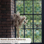 funlife Original Hand-Drawn Faux Stained Glass Window Film, Double-Sided Static - Image 5
