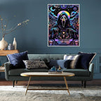 Eiazuiks Halloween Stamping Cross Stitch Kit, Skull Halloween Counting Cross - Image 3