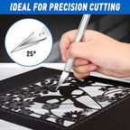 DIYSELF 100 Pack Exacto Knife Blades #2 | Hobby Knife Replacement Blades | - Image 2