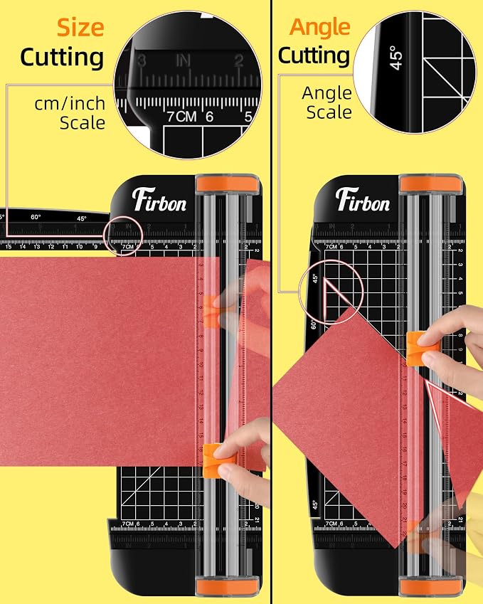 Firbon Black A5 Paper Cutter, Straight Small Paper Trimmer - Image 4