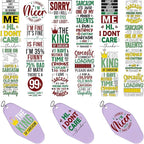 48PCS UV DTF Stickers Sarcastic Quote Sticker by CHNVICK