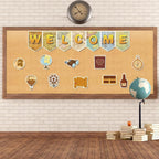 Vintage Parchment Bulletin Board Paper Roll Travel The Map Bulletin Board - Image 8