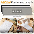 IONTACH 9" X 36" Soft Felt Sheets | Acrylic Felt Fabric - Image 2