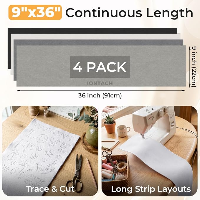 IONTACH 9" X 36" Soft Felt Sheets | Acrylic Felt Fabric - Image 2