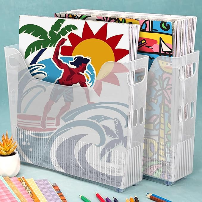 4PCS 12x12 Paper Storage, Scrapbook Paper Storage, 12x12 paper storage organizer - Image 7
