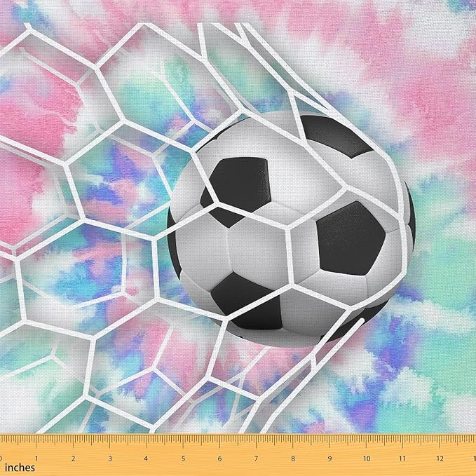 Erosebridal Soccer Flannel Fabric by The Yard Football Gaming Soft Not Stretchy by Erosebridal