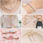 SUTOUG 1500PCS White Letter Beads and Star Beads - Image 7