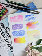Caeluvia 100% Cotton Watercolor Paper Pad 9x12 Inch, 30 Sheets, 140lb Cold - Image 4