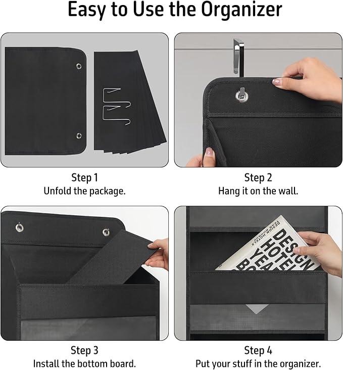 TYMENSH Black Over Door Organizer - Image 5