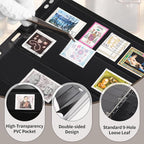 5 Sheets 10 Pages Postage Stamp Album Pages, 5 Pockets 7.7x 1.97in Stamp - Image 4
