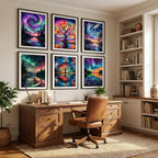 Mosaflare 6 Pack 5D Aurora Diamond Painting Kits, Landscape Scenery Diamond Art - Image 5