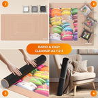 The Original Newverest Jigsaw Puzzle Mat Roll Up, Rose Gold, 46” x 26” Portable - Image 6