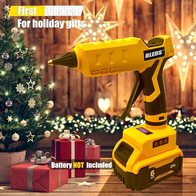 BLEDS Cordless Glue Gun for Dewalt 20V, 100W Digital Temp, No Battery | Heavy - Image 7