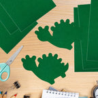 10PCS Green Self Adhesive Felt Fabric Sheets Sticky Felt Sheets - Image 6