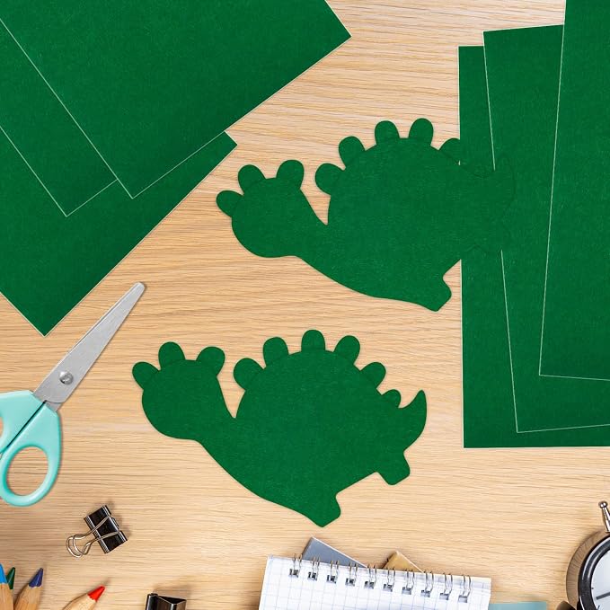 10PCS Green Self Adhesive Felt Fabric Sheets Sticky Felt Sheets - Image 6