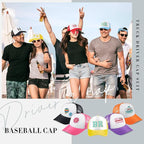 Hercicy 12 DIY Trucker Hats Kit, Sublimation Blank Baseball Caps - Image 6
