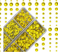 4000pcs Mixed Size Hot Fix Round Crystals Gems Glass Stones Hotfix Flat Back by MASSIVE+BEADS
