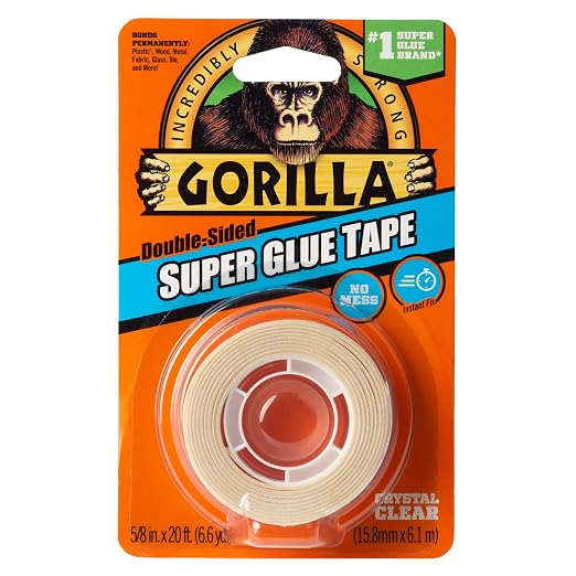 Gorilla Super Glue Tape, Double Sided, High Tack, 5/8in x 20ft - Image 7