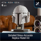 4D Build, Star Wars Mandalorian Helmet 3D Model Kit, Star Wars Collectibles & - Image 2