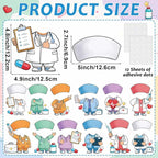 60pcs Nurse Theme DIY Cutouts Healthcare Bulletin Board Decorations Set Doctor - Image 2