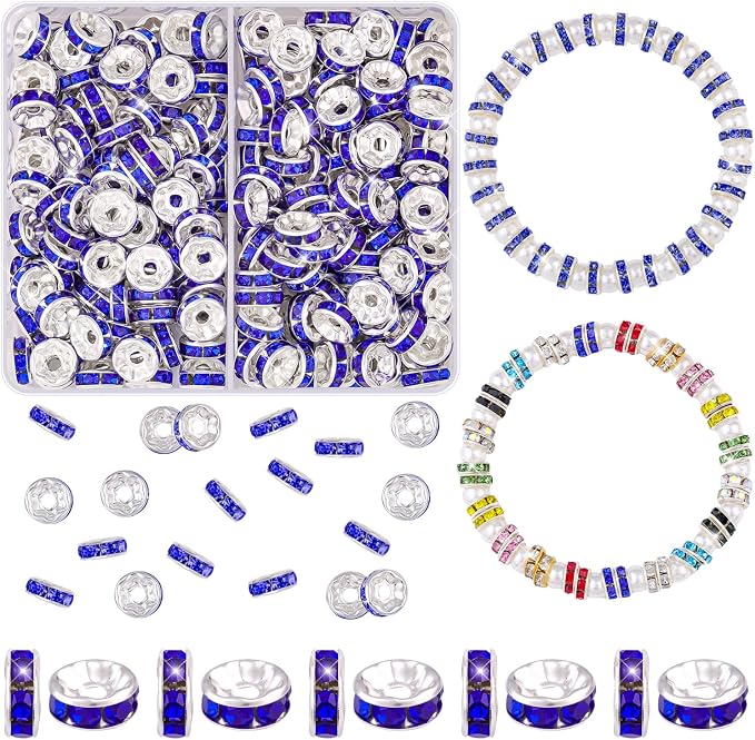 TINKRSTUFF 200 pcs 8mm Spacer Beads by TINKRSTUFF