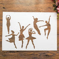 TIAMECH A4 Reusable Dancing Girl Stencil by TIAMECH