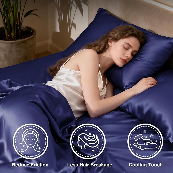 Love's cabin Twin Satin Sheet Sets - Image 3