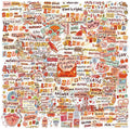 50 PCS Bible Verse Stickers for Scrapbooking Journaling Junk Journal Scrapbook by Unknown