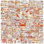 50 PCS Bible Verse Stickers for Scrapbooking Journaling Junk Journal Scrapbook by Unknown