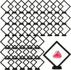 60 Pcs 3D Floating Display Case PE Film Jewelry Storage Box Coins Display Frame by FairySandy