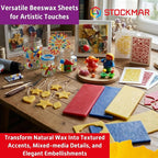 Stockmar Modelling Beeswax Sheets – 3 Assorted Colors of Natural Beeswax - Image 5