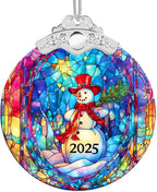 Christmas Ornaments 2025 Faux Stained Glass Effect, Christmas Tree Ornaments by Boyese
