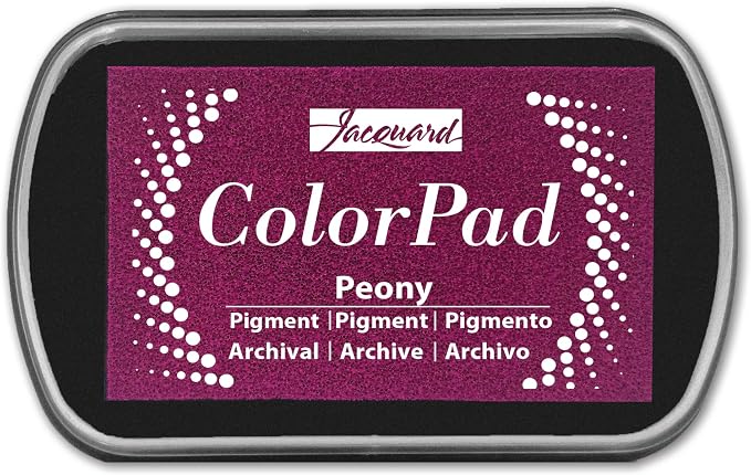 Jacquard ColorPad Archival Pigment Ink Stamp Pads- Peony by Jacquard