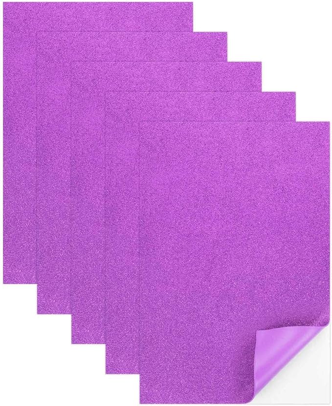 MECCANIXITY 5 Sheets Purple Shiny Foam Sheets by MECCANIXITY