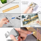 100 Art Supplies Drawing Kit Pro Drawing Supplies Set has 3-Color Sketchbook - Image 8