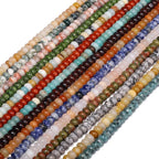 Songxi 5x8mm Natural Deep Red Stone Rondelle Beads, Gemstone - Image 8