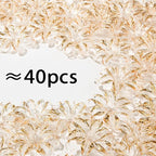 40pcs Flower Shape Beads Transparent Iris Bead Color Lily Beads - Image 2