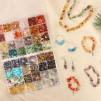 QUEFE 40 Colors Crystal Beads for Jewelry Making Crystal and Gemstone Beads - Image 6