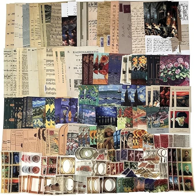 Esweny 200PCS Vintage Scrapbooking Supplies Kit by Esweny