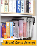 SUNEE Plastic Mesh Zipper Pouch 7.8x10.8 in, Small Water-Resistant Zip Bag - Image 4